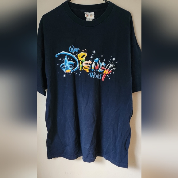 Vintage Walt Disney World Shirt Extra Extra Large 2XL Navy Mens NWTs - Picture 1 of 4